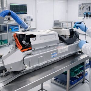 Hybrid battery pack removed from the vehicle and bench-tested by a certified technician
